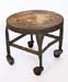 SMALL INDUSTRIAL STOOL ON CASTERS